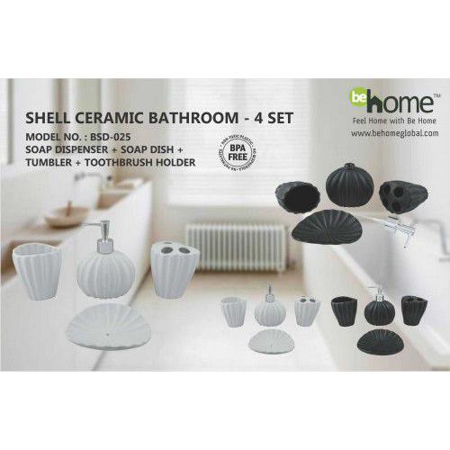 BeHome Shell Ceramic Bathroom Set BSD-025