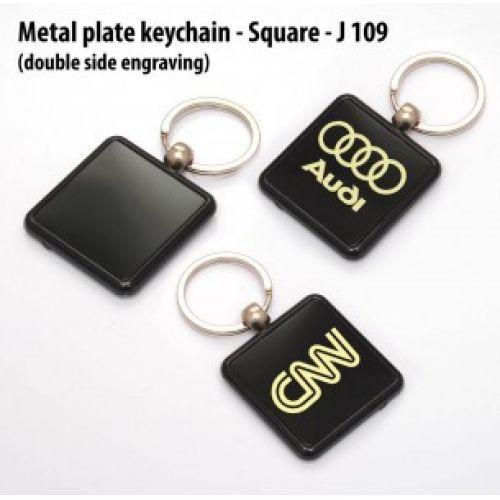 PROCTER - METAL PLATE KEYCHAIN - SQUARE (DOUBLE SIDE ENGRAVING) J109 