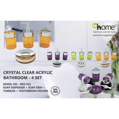 BeHome Crystal Clear Acrylic Bathroom BSD-021