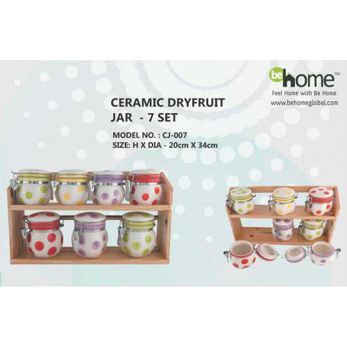 BeHome Ceramic Dryfruit Jar CJ-007