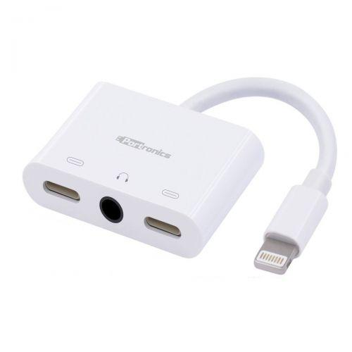 Portronics Konnect M 2-in-1 Lightning HDMI Aux Adapter (White) POR 862