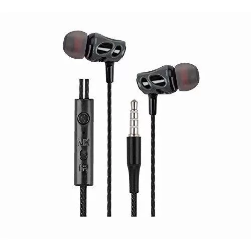 Zebronics ZEB-EM940 Wired Headset with Mic (Black, In the Ear)