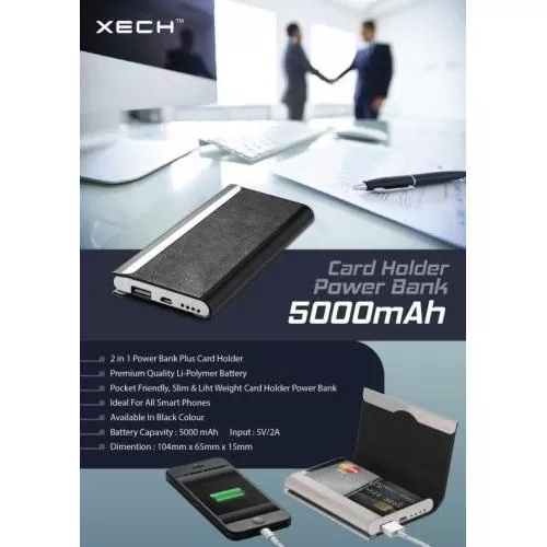 Xech Card Holder Power Bank VCH 5000 mAh