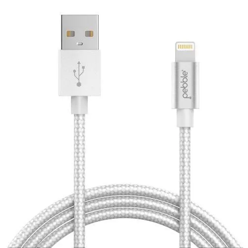 Pebble Type A to Lightning Cable for Apple Devices - 3.2 Feet (1 Meter) PNCL10 