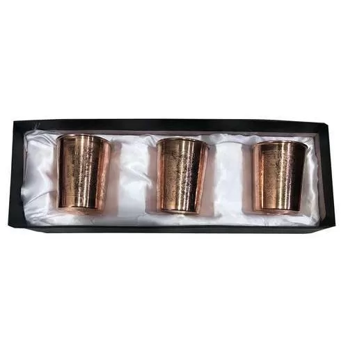  Pack of 3 Embossed Glass 300ML*3 DC-181 