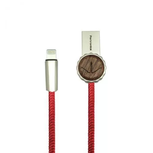 Portronics Konnect Woody Lightning Data Cable - 3.9 Feet (1.2 Meters) POR 847