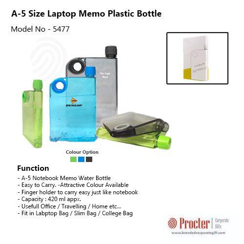 A-5 Size Laptop Memo plastic Bottle H-041