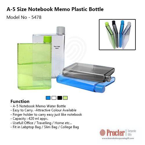 A-5 Size Notebook Memo plastic Bottle H-042