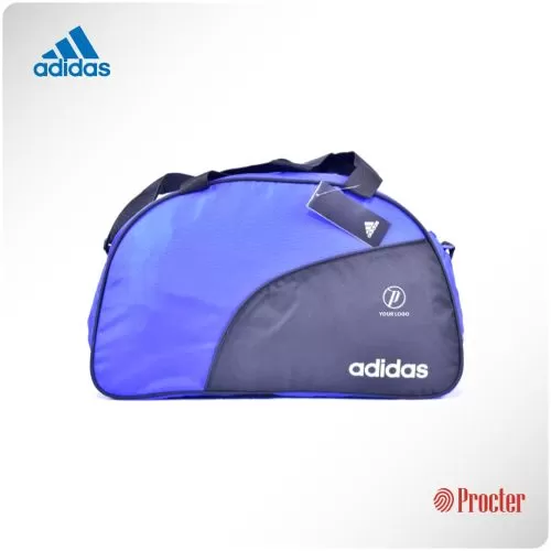 Adidas Polyester Blue Travel Duffle Bag FT6048