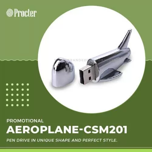 Aeroplane Shape Metal Pendrive Shell CSM201