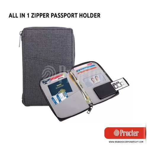 All In 1 Zipper Passport Holder S33