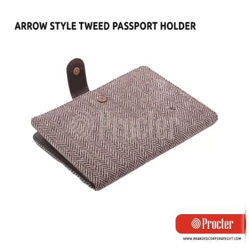ARROW Style Tweed Passport Holder S30