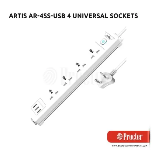 Artis AR-4SS-USB 4 Universal Sockets Extension Board