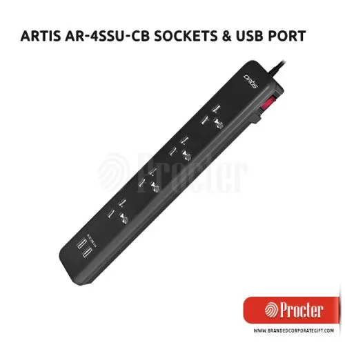 Artis AR4SS-USB 4 Universal Sockets 2 USB Extension Board
