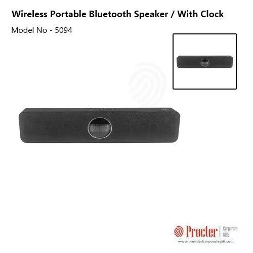 Artis BT-X2 Wireless Portable Bluetooth Speaker / Sound Bar with Clock & Alarm / USB Input / FM Radi