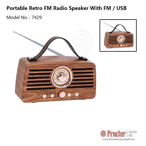 Artis BT45 PORTABLE RETRO FM RADIO SPEAKER WITH FM / USB/TF CARD READER/AUX IN & HANDS FREE CALLING
