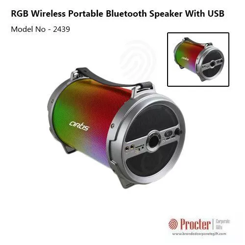 Artis BT504 RGB Wireless Portable Dynamic LED Bluetooth Speaker With USB / FM / SD CARD / AUX IN / M