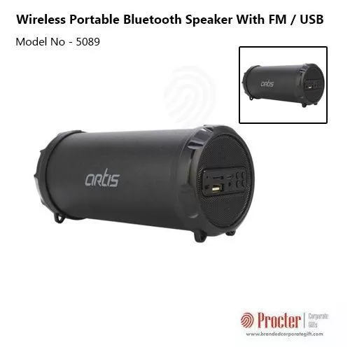 PROCTER - Artis BT54 WIRELESS PORTABLE BLUETOOTH SPEAKER WITH FM / USB / AUX IN / MICRO SD CARD READER INPUT