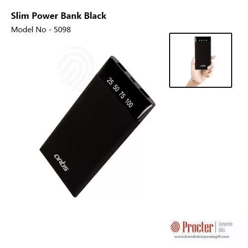 Artis PB15000 mah Slim Power Bank Black