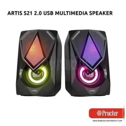 Artis S21 2.0 Channel Stereo USB Multimedia Speaker