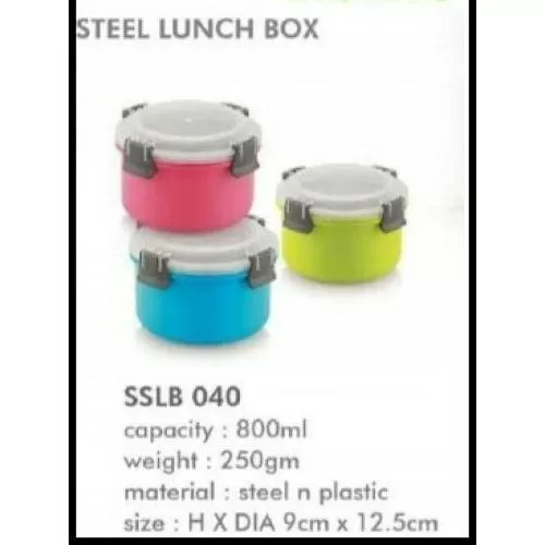 BeHome Combined Steel Lunch Box SSLB - 040
