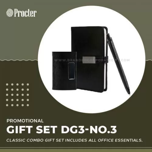Black Leather-finished Combo Gift Set DG3-No.3