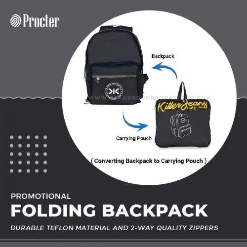 Blue Killer Folding Backpack