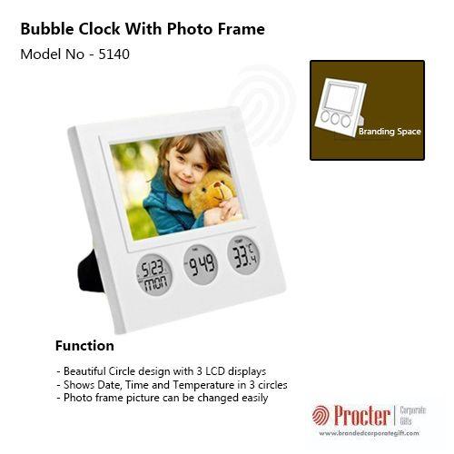 BUBBLE CLOCK WITH PHOTO FRAME A101 