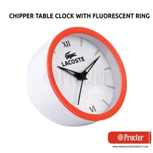 CHIPPER Table Clock With Fluorescent Ring A126