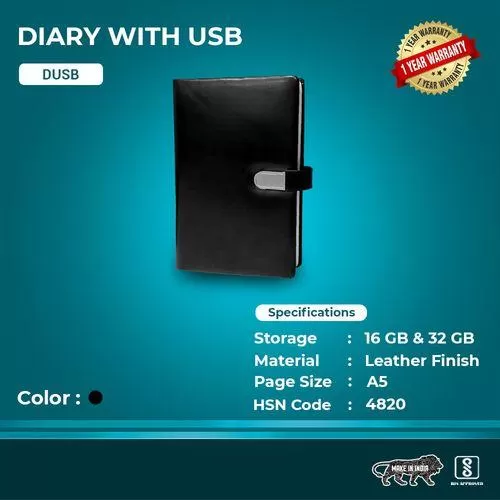 Classic Leatherette Diary CSD 904 - 32GB USB