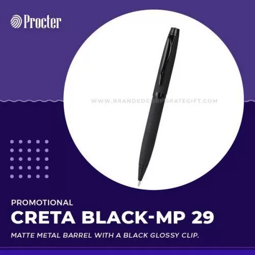 Creta Black Metal Ball Pen MP 29