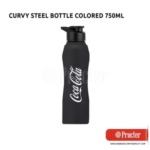 CURVY Steel Bottle Colored H233