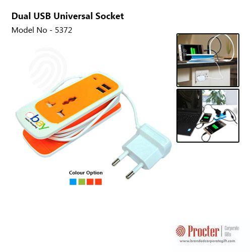 Dual USB Universal Socket H-1601