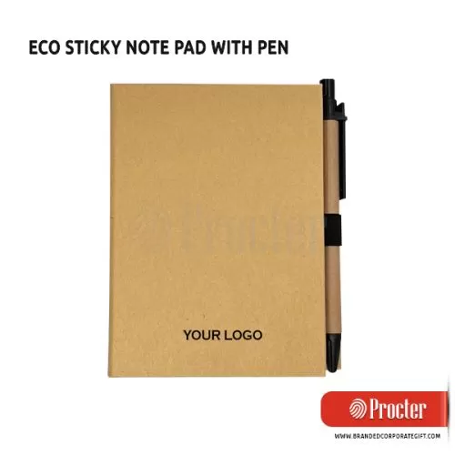 Eco Note Pad Sticky Pad With Ball Pen H804