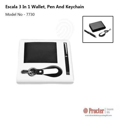 Escala 3 in 1 Wallet, Pen and Keychain