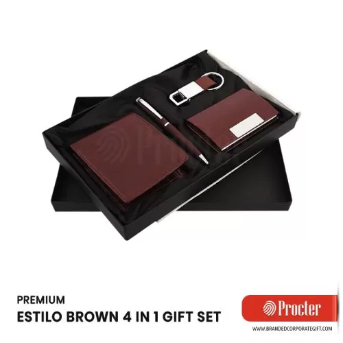 ESTILO Wallet Keychain Combo Gift Set