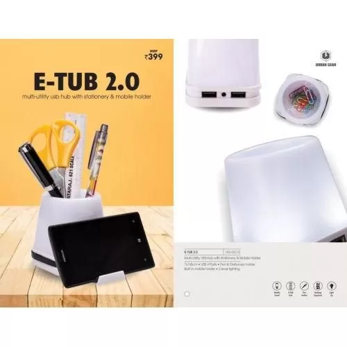 Etub 2.0 Promotional USB Hub (4Ports) with Stationary & Mobile Holder UG-GC10