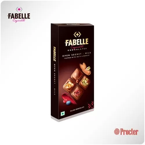 Fabelle Open Secret Milk, Centre- Filled Luxury Chocolate
