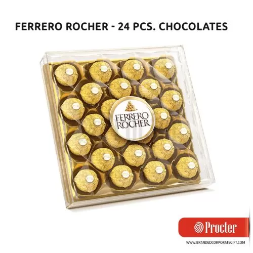 Ferrero Rocher - 24 Pcs. Exquisite Hazelnut and Milk Chocolate