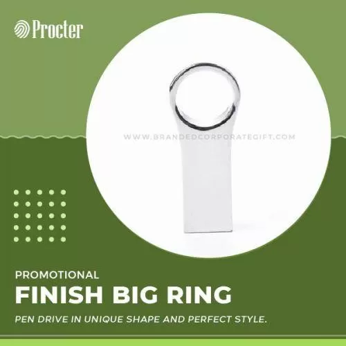 Finish Big Ring Metal Pendrive Shell CSM208