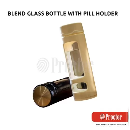 Fuzo BLEND Glass Bottle With Pill Holder TGZ801