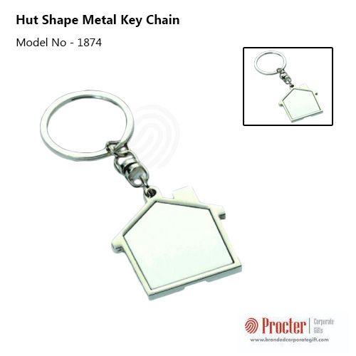 Hut shape metal key chain J21 