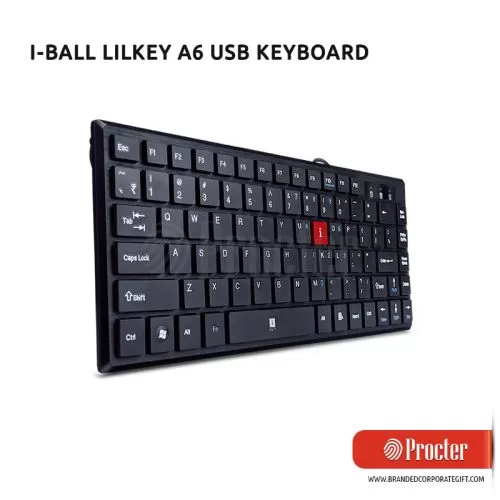 PROCTER - iBall Lilkey A6 Wired USB Keyboard