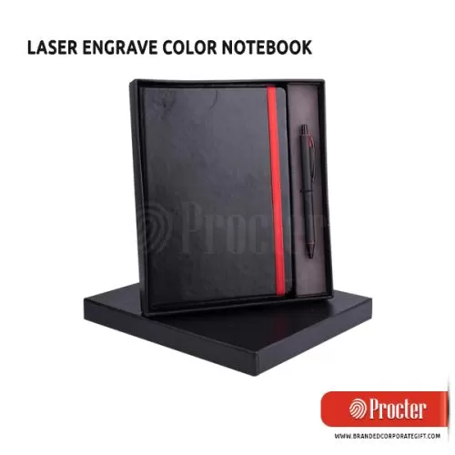 LASER ENGRAVE Color Notebook With Metal Highlight Pen Q90