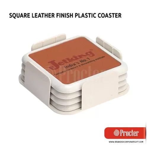 LEATHER FINISH Plastic Coaster E195