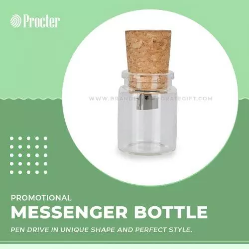 Messenger Bottle USB Pendrive Shell CSB001