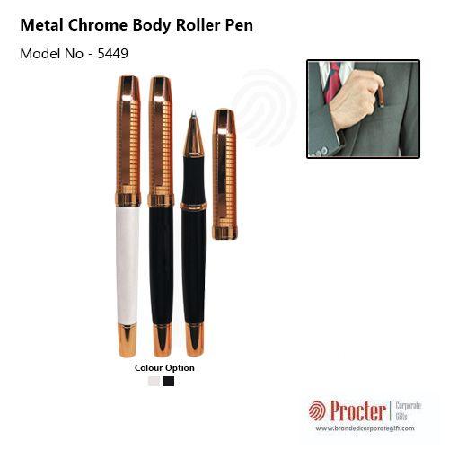 Metal Chrome Body Roller Pen 1208
