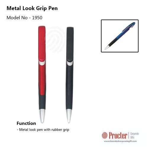 Metal look grip pen L72 
