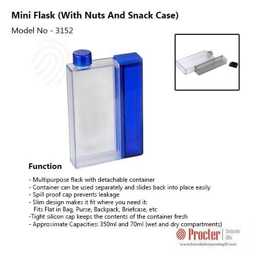 MINI FLASK (WITH NUTS AND SNACK CASE) E170