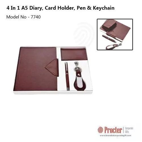 Montage 4 in 1 A5 Diary, Card Holder, Pen & Keychain